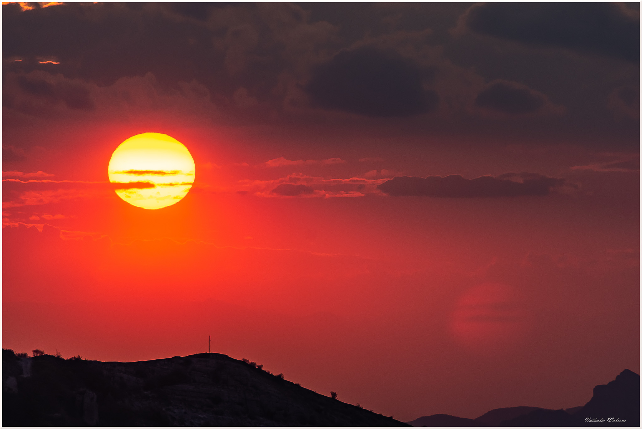 coucher de soleil depuis le cosmodrôme