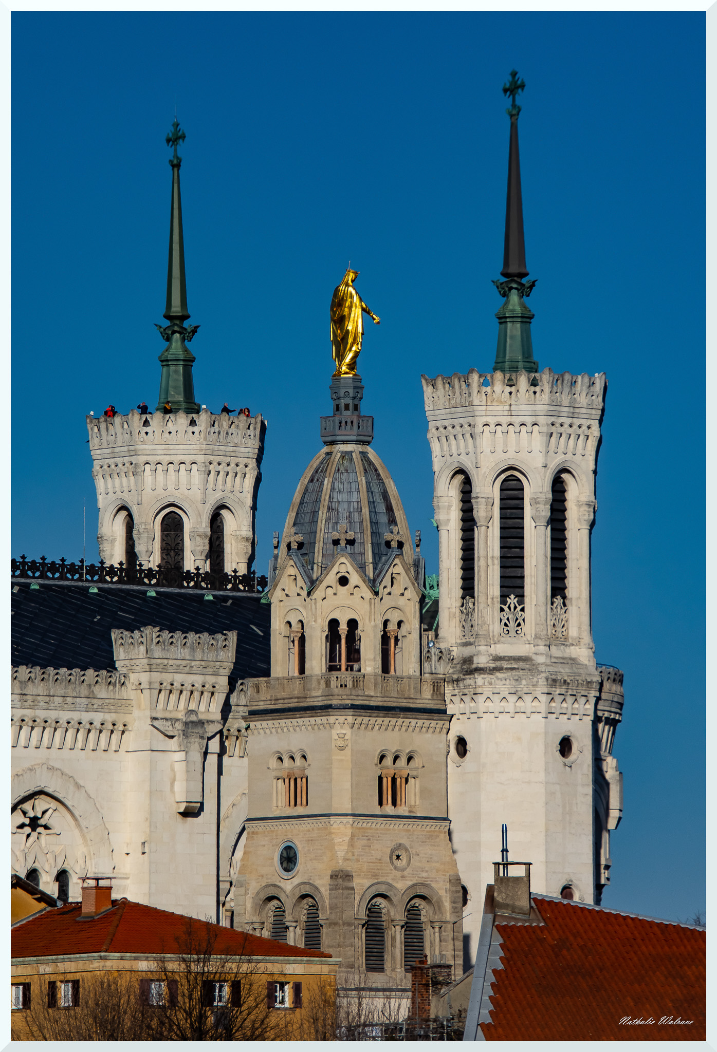 Vue sur la cathédrale de Fourvière