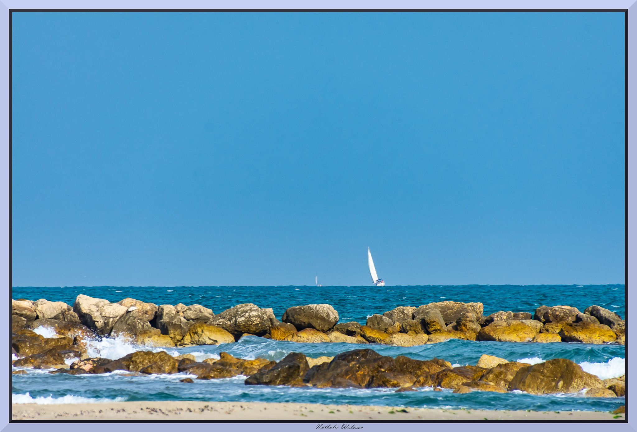 sur une plage de Sainte Marie de la mer