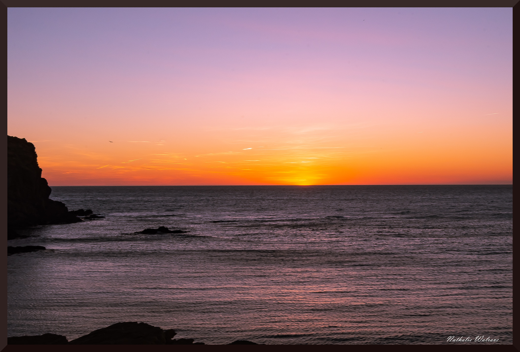 lever de soleil sur la méditerrannée