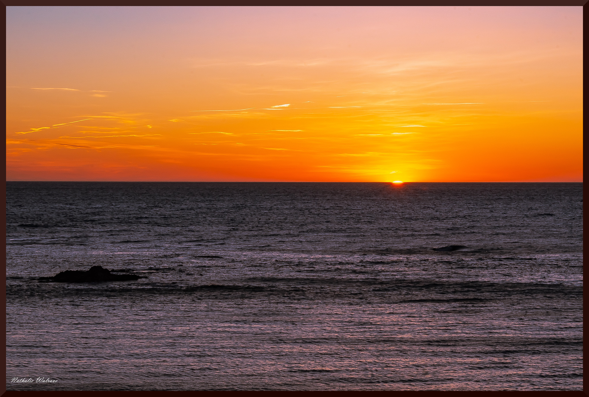 lever de soleil sur la méditerrannée