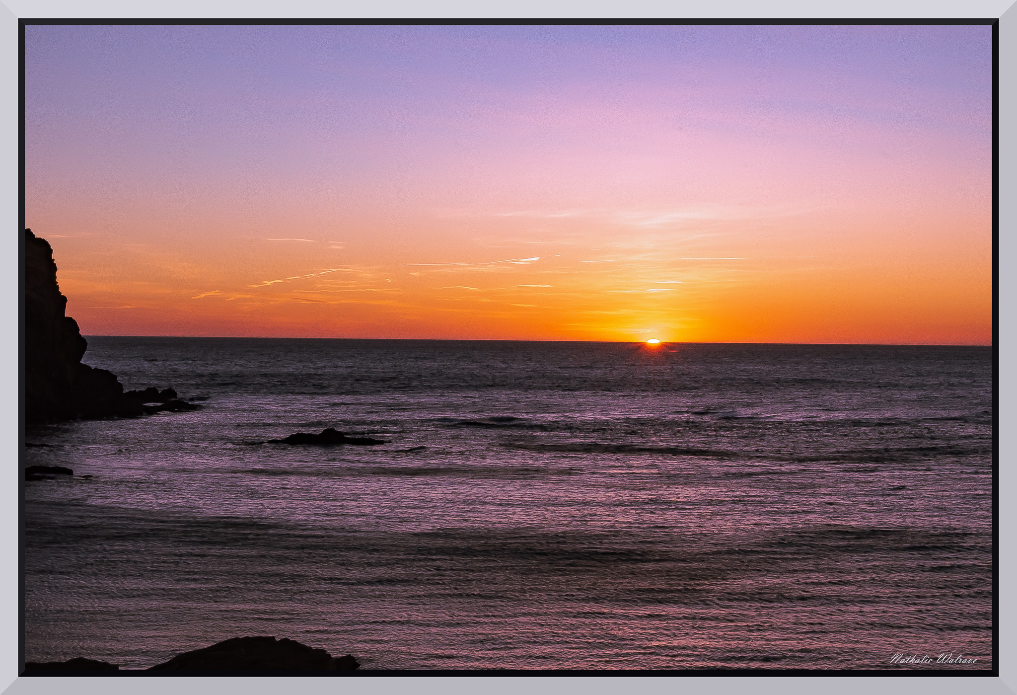 lever de soleil sur la méditerrannée