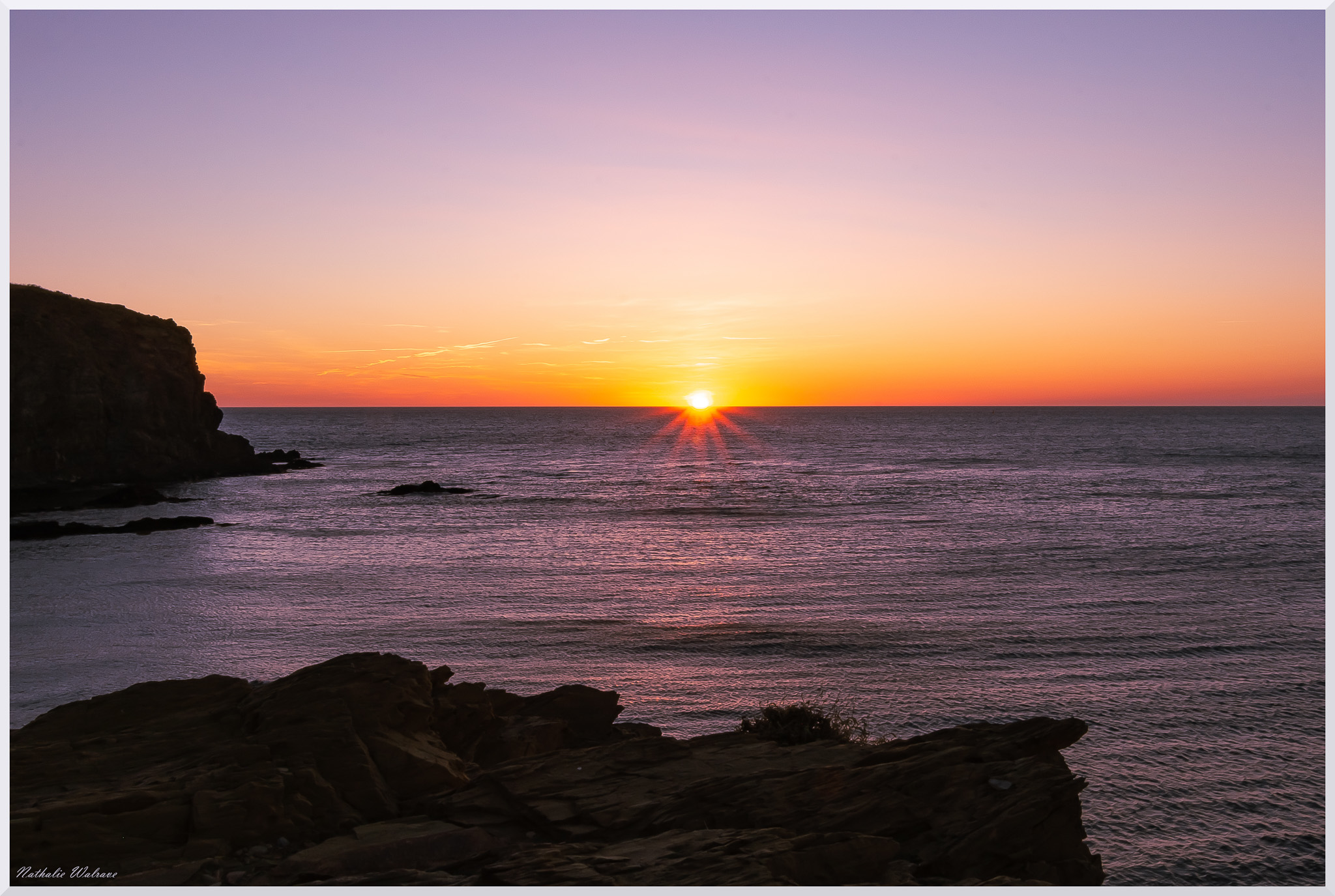 lever de soleil sur la méditerrannée