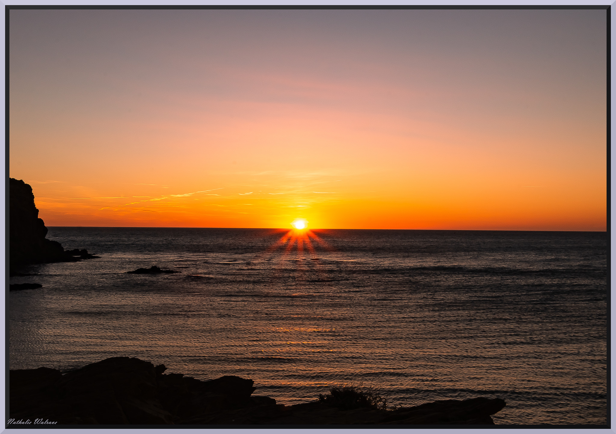 lever de soleil sur la méditerrannée