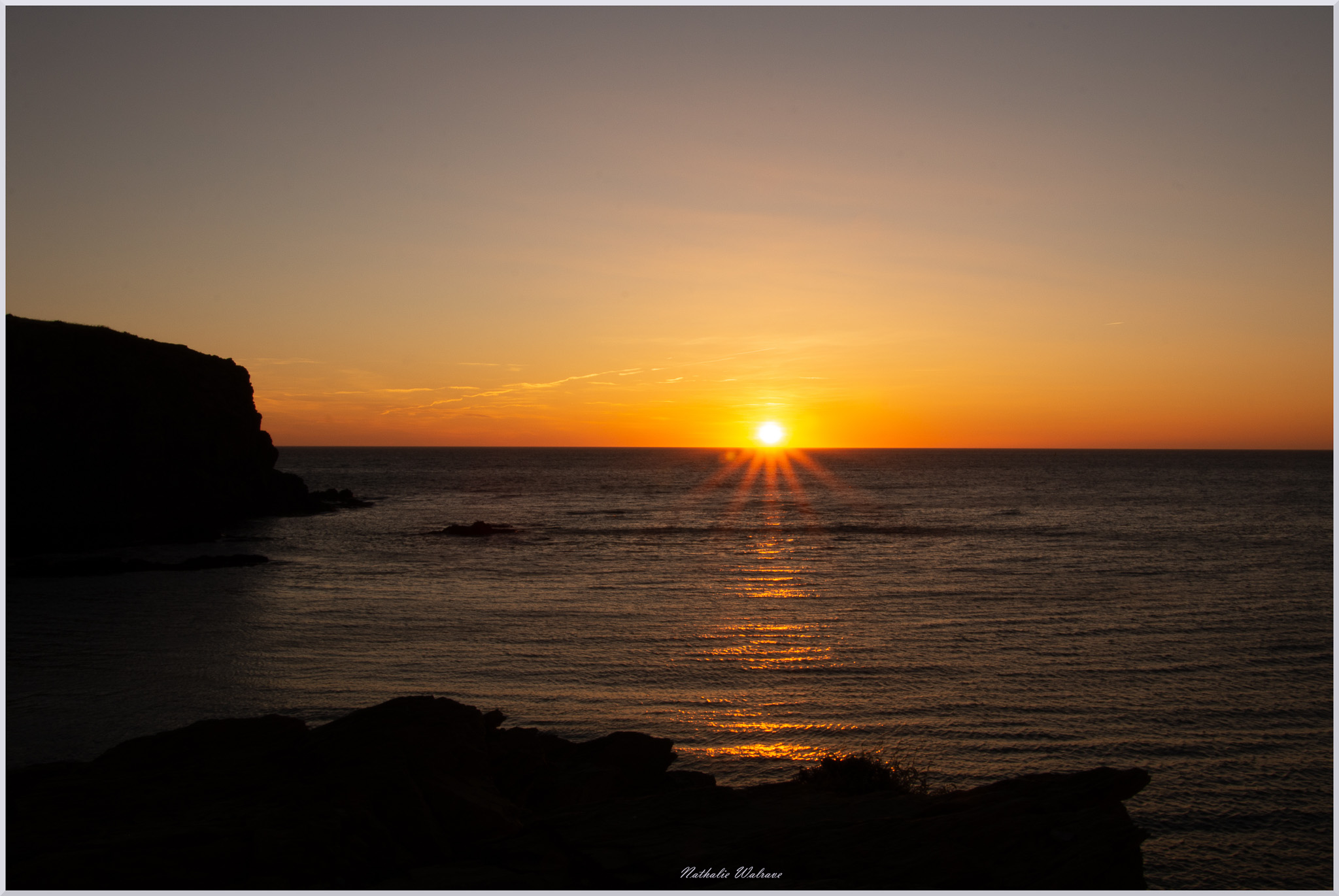 lever de soleil sur la méditerrannée