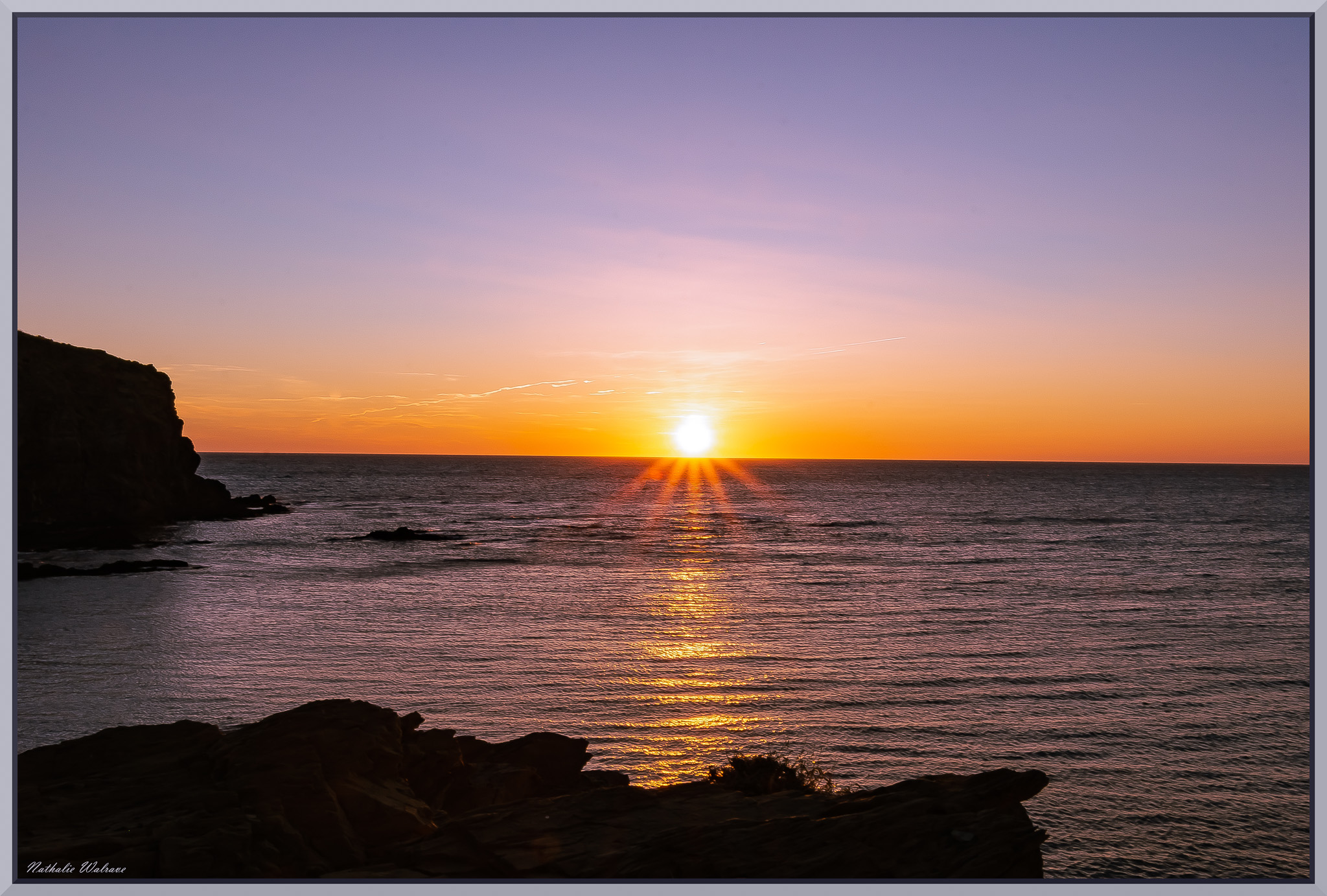 lever de soleil sur la méditerrannée