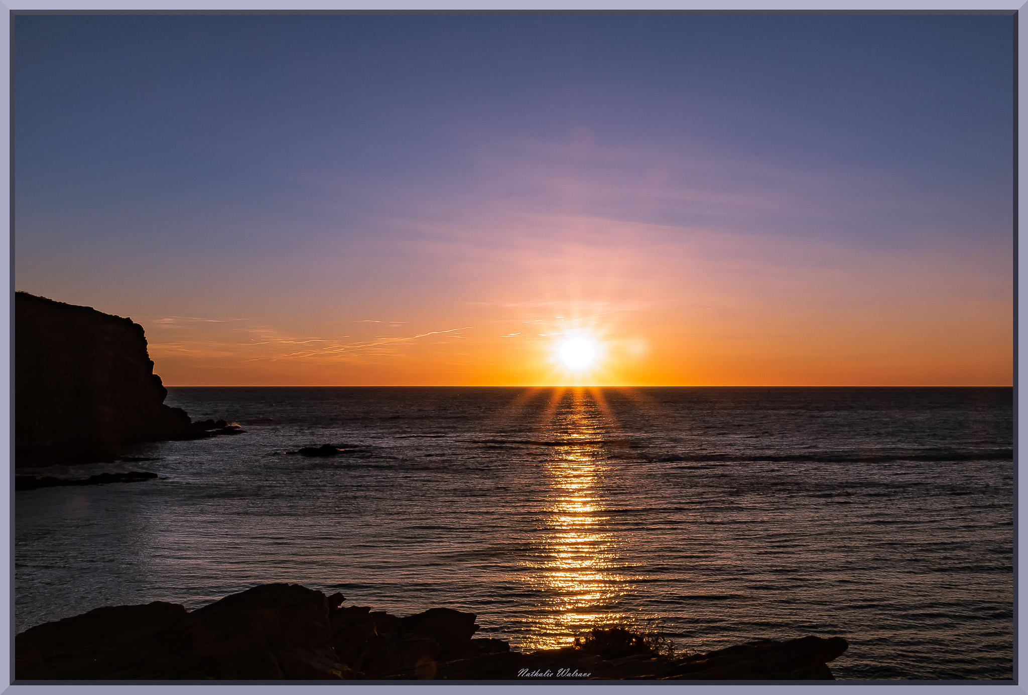 lever de soleil sur la méditerrannée