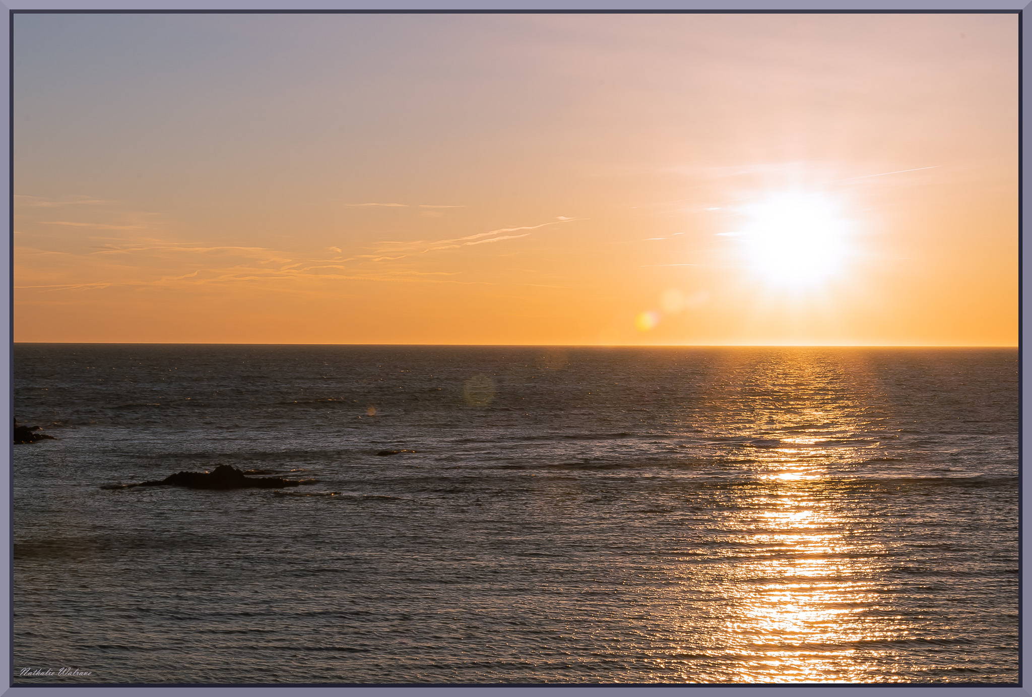 lever de soleil sur la méditerrannée