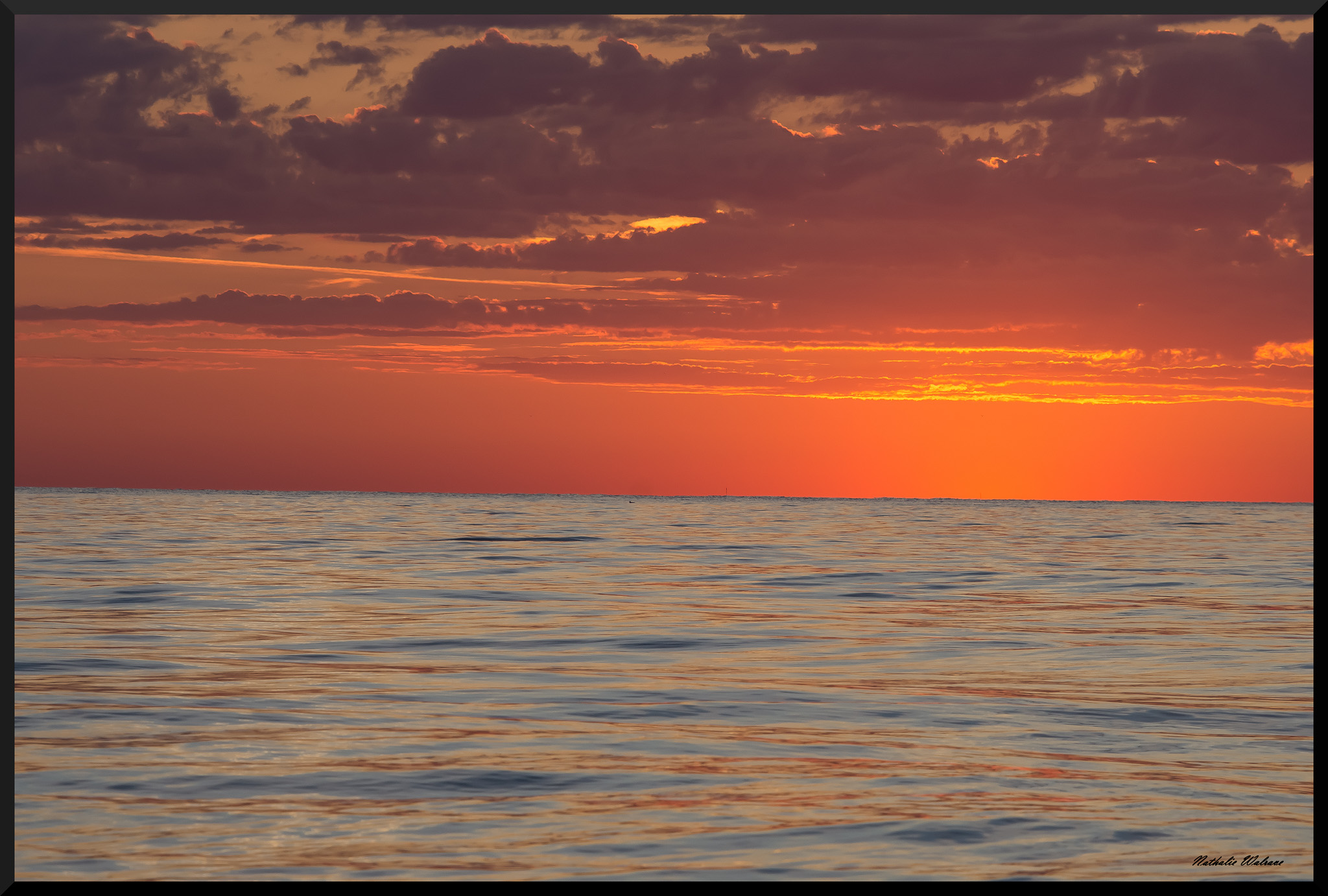 lever de soleil sur la plage de la Mateille à Gruissan