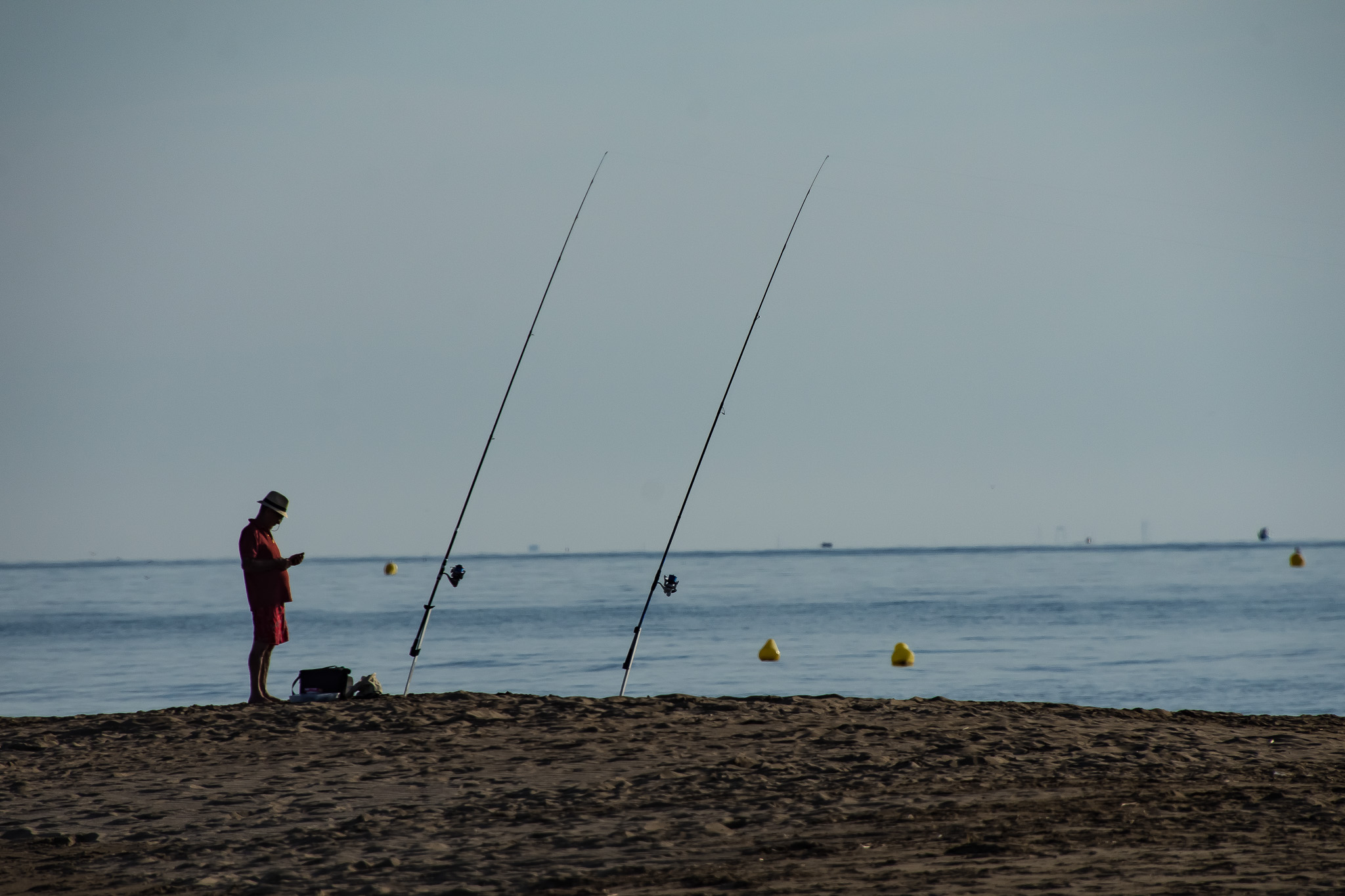 lever de soleil sur la plage de la Mateille à Gruissan